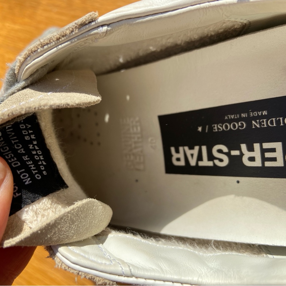 Golden Goose Beige and White Women's Sneakers